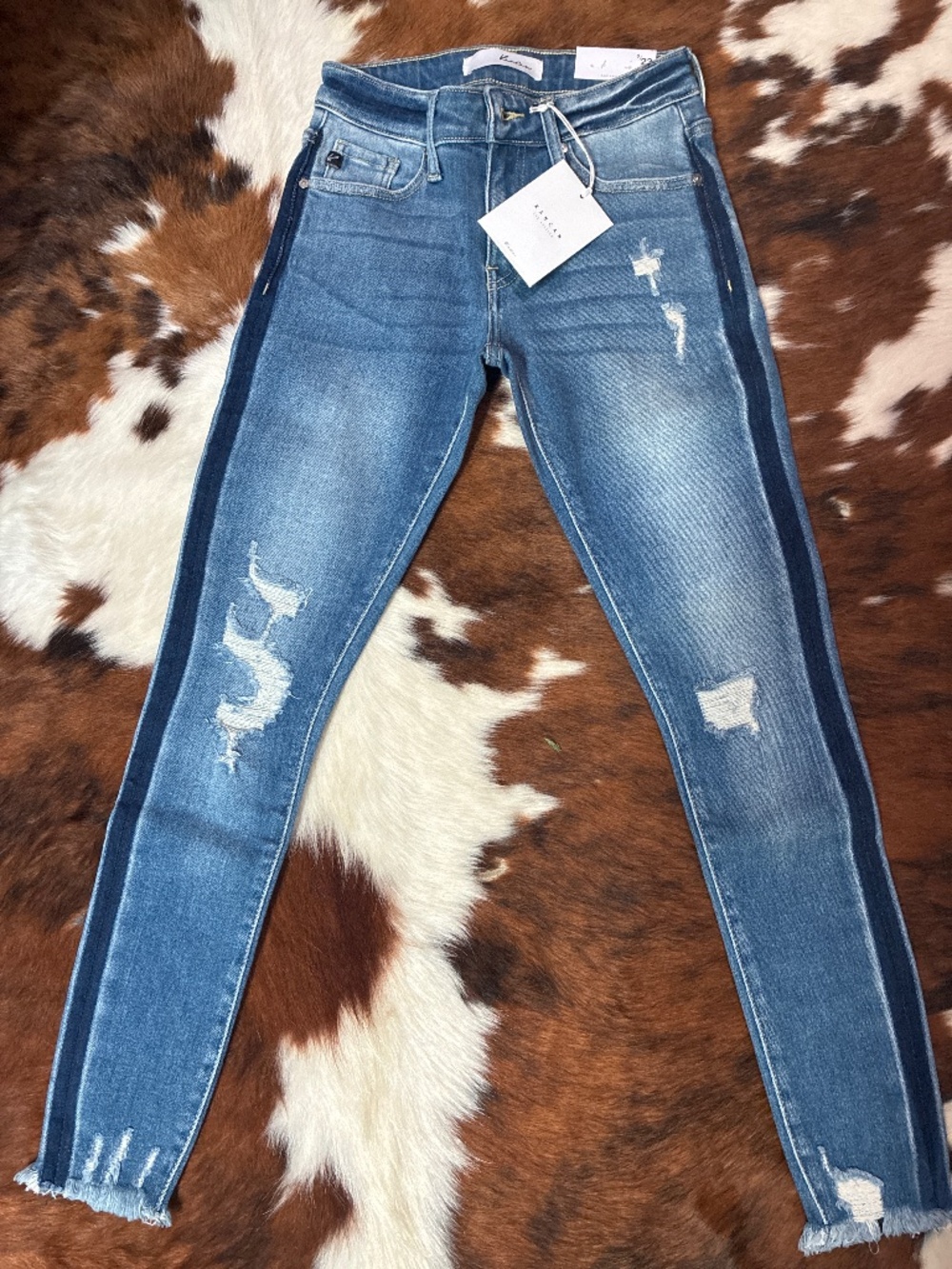 NWT KanCan Midrise Ankle Skinny Points Pleasant Jean
